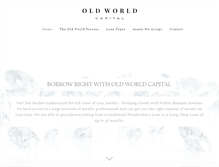 Tablet Screenshot of oldworldcapital.com